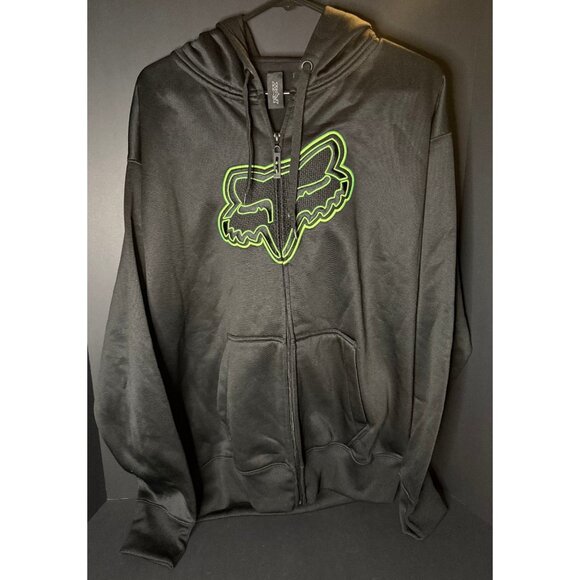 Fox Racing Full Zip Hoodie Mens XL Big Logo Motocross Sweatshirt - Picture 1 of 7